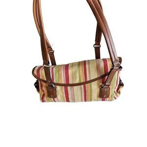 Striped Relic Shoulder Purse
